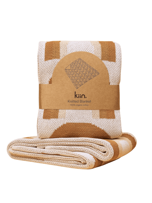 Baby Blanket Organic Cotton Knit - Rainbow Blankets Kiin ®