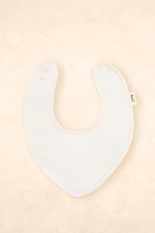Bamboo Cotton Dribble Bib Dribble Bibs Kiin ® Ivory