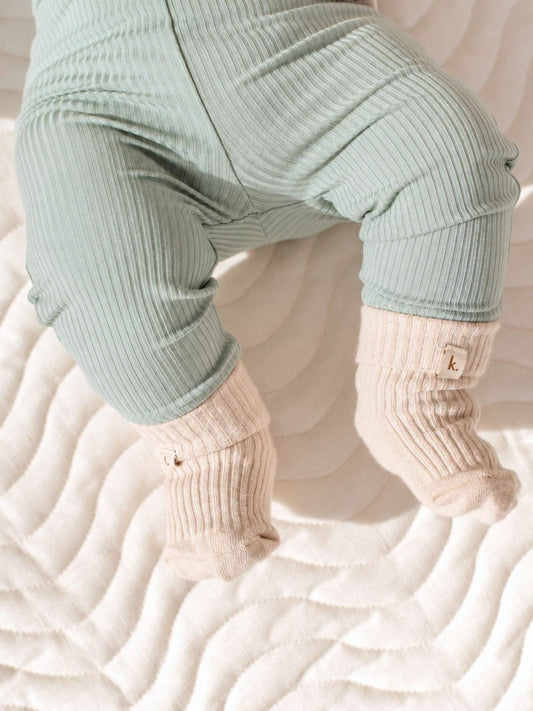 Bamboo Fold Down Leggings - Sage Clothing Kiin ®
