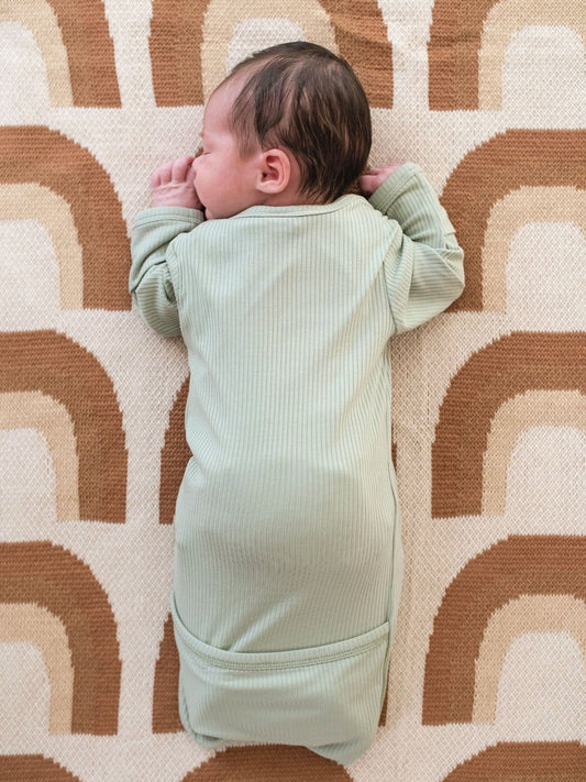 Bamboo Newborn Gown - Sage Clothing Kiin ®