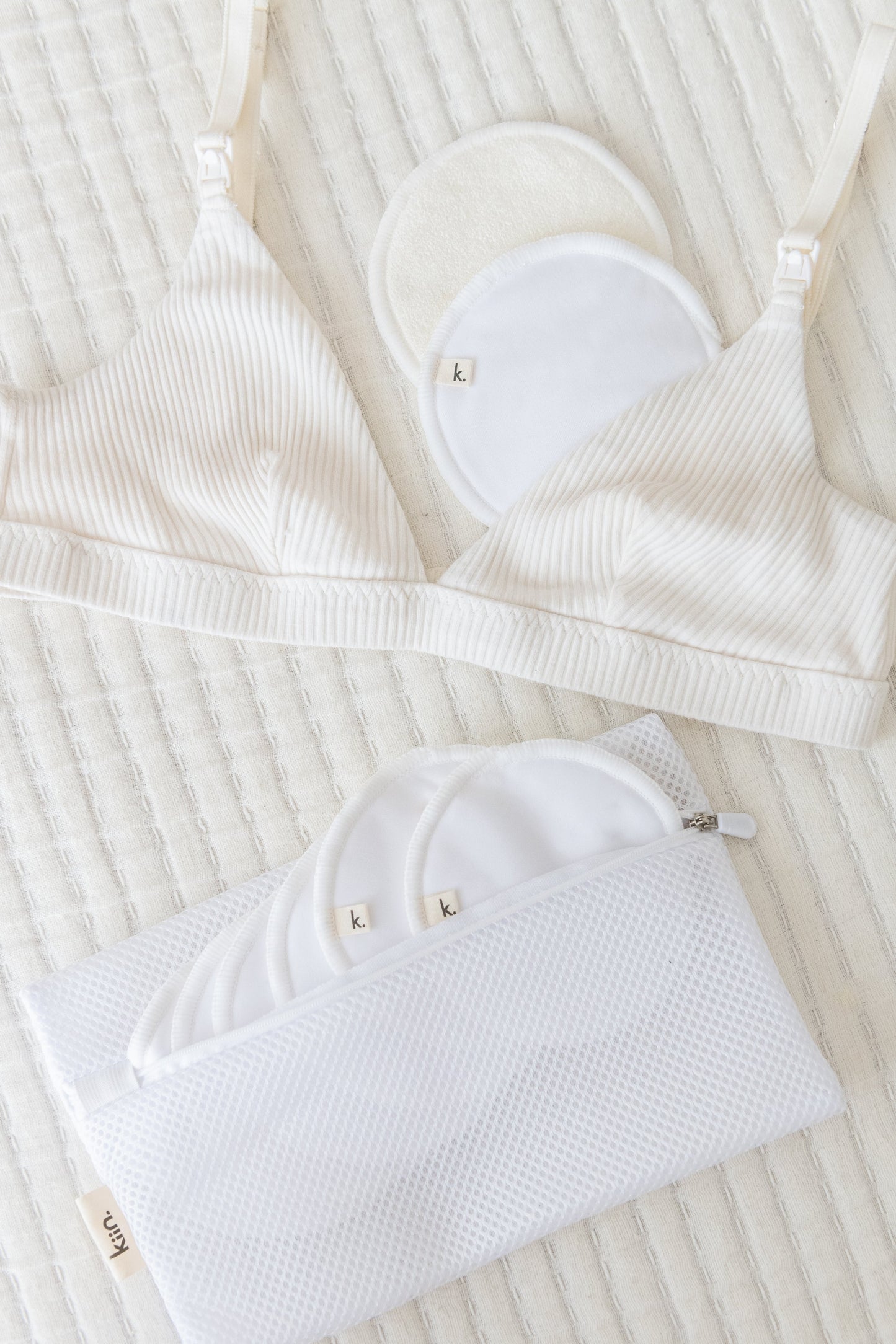 Bamboo Reusable Breast Pads Swaddling Blankets Kiin Baby