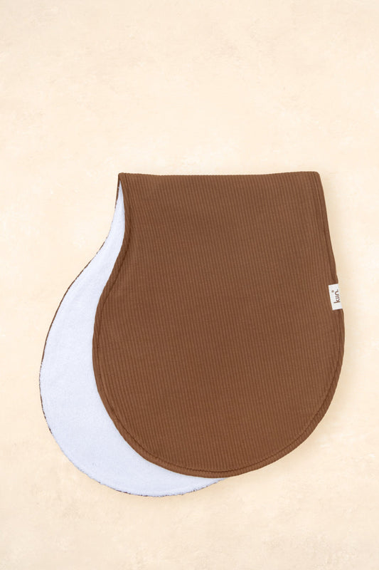 Burp Cloth Breastfeeding Kiin ® Chocolate (Rib)