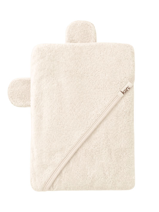 Hooded Towel - Ivory Towels + Wash Cloths Kiin ®