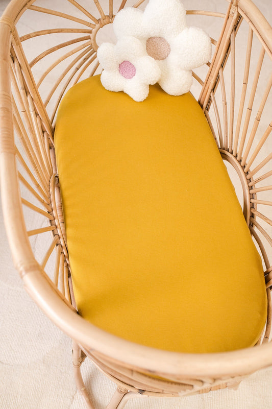 Organic Change Pad/Bassinet Sheet - OUTLET Sheets Kiin ® Mustard