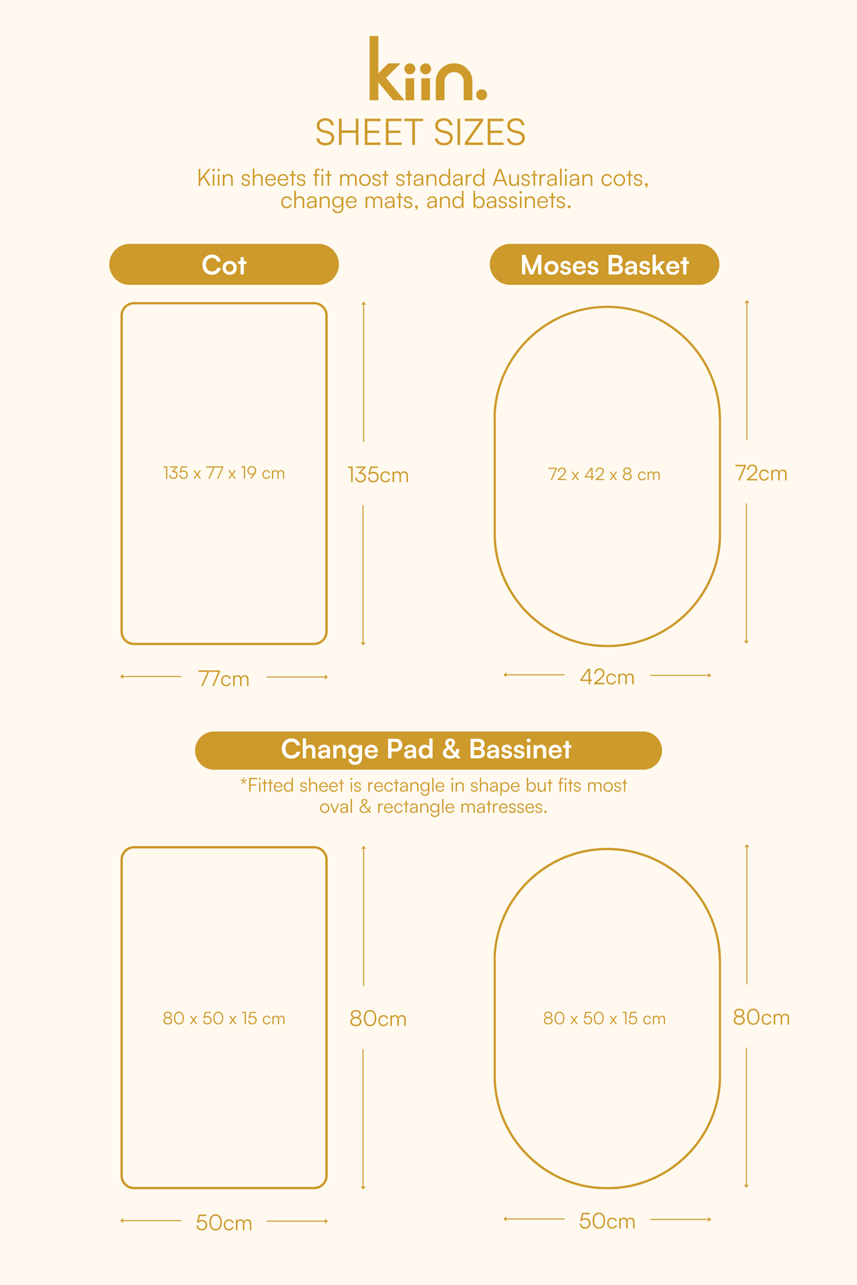 Organic Cot Sheet - OUTLET Sheets Kiin ®