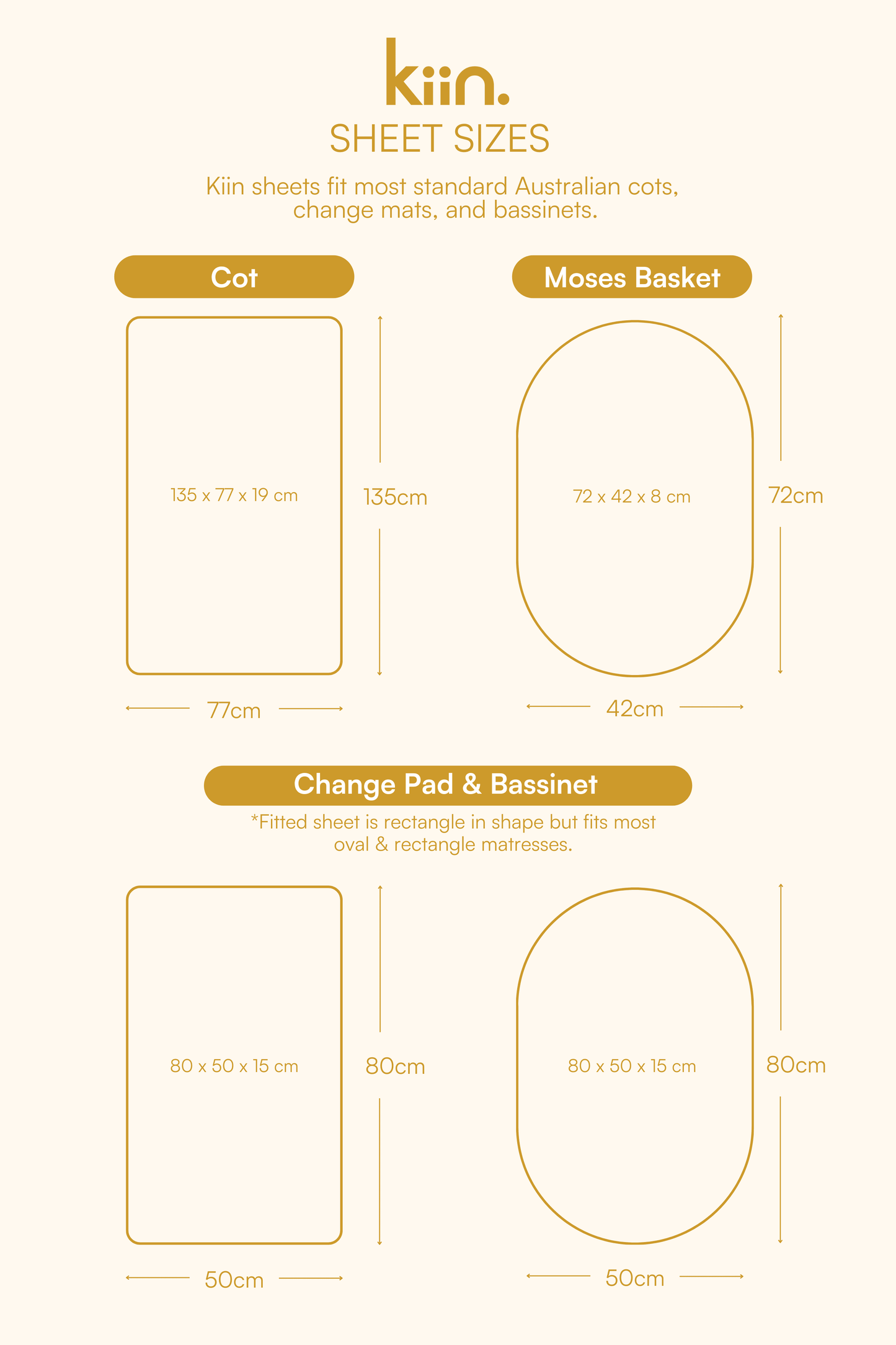 Organic Cot Sheet - OUTLET Sheets Kiin ®