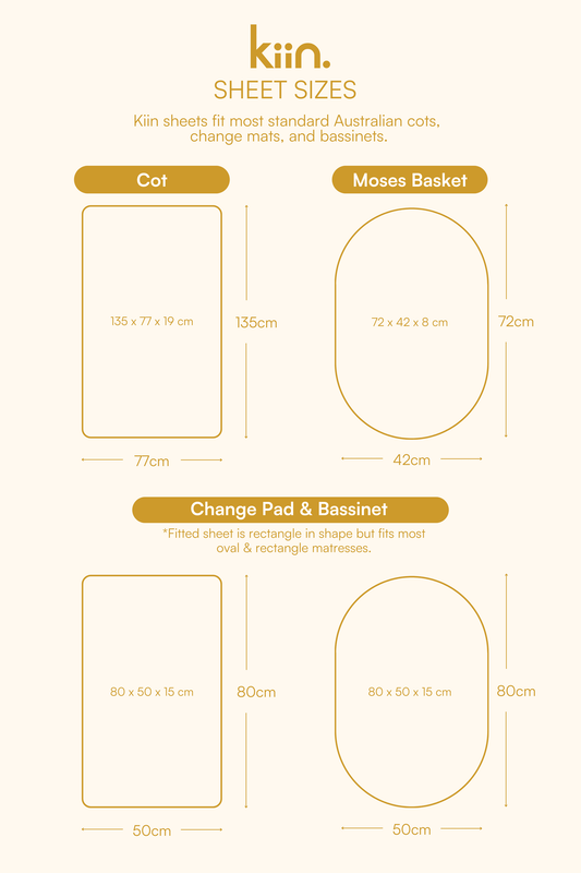 Organic Cot Sheet - OUTLET Sheets Kiin ®