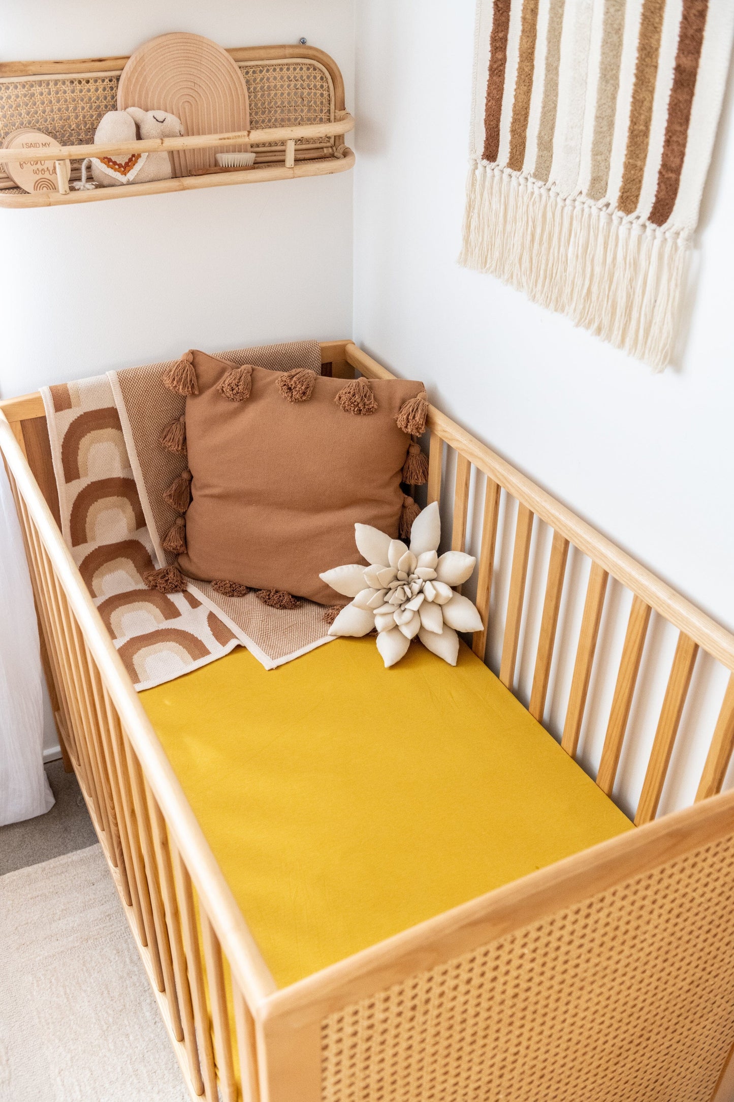 Organic Cot Sheet - OUTLET Sheets Kiin ® Mustard
