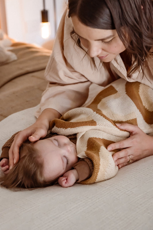 Organic Cotton Knitted Blanket Blankets Kiin ®