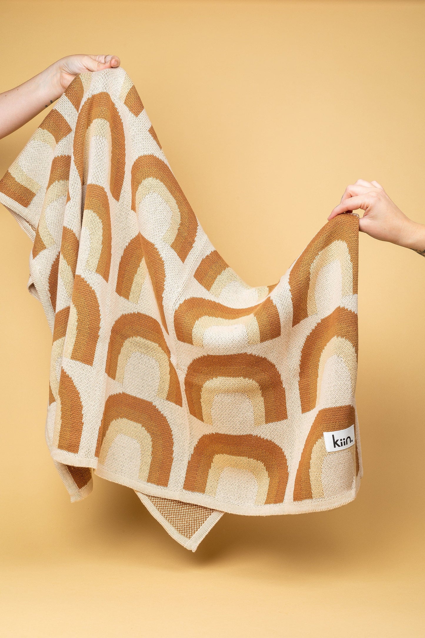 Organic Cotton Knitted Blanket Blankets Kiin ® Rainbow