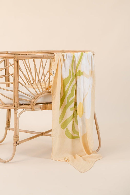 Organic Muslin Swaddle - Fleur (Limited Edition) Swaddles Kiin ®