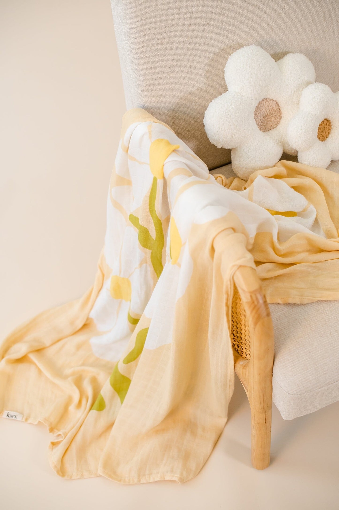 Organic Muslin Swaddle - Fleur (Limited Edition) Swaddles Kiin ®