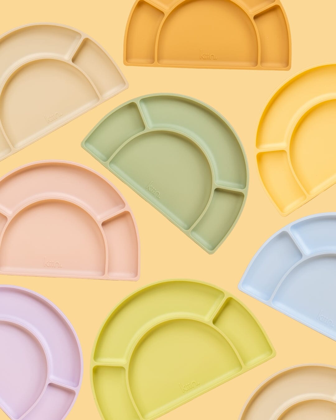 Silicone Divided Plate Bibs + Tableware Kiin ®