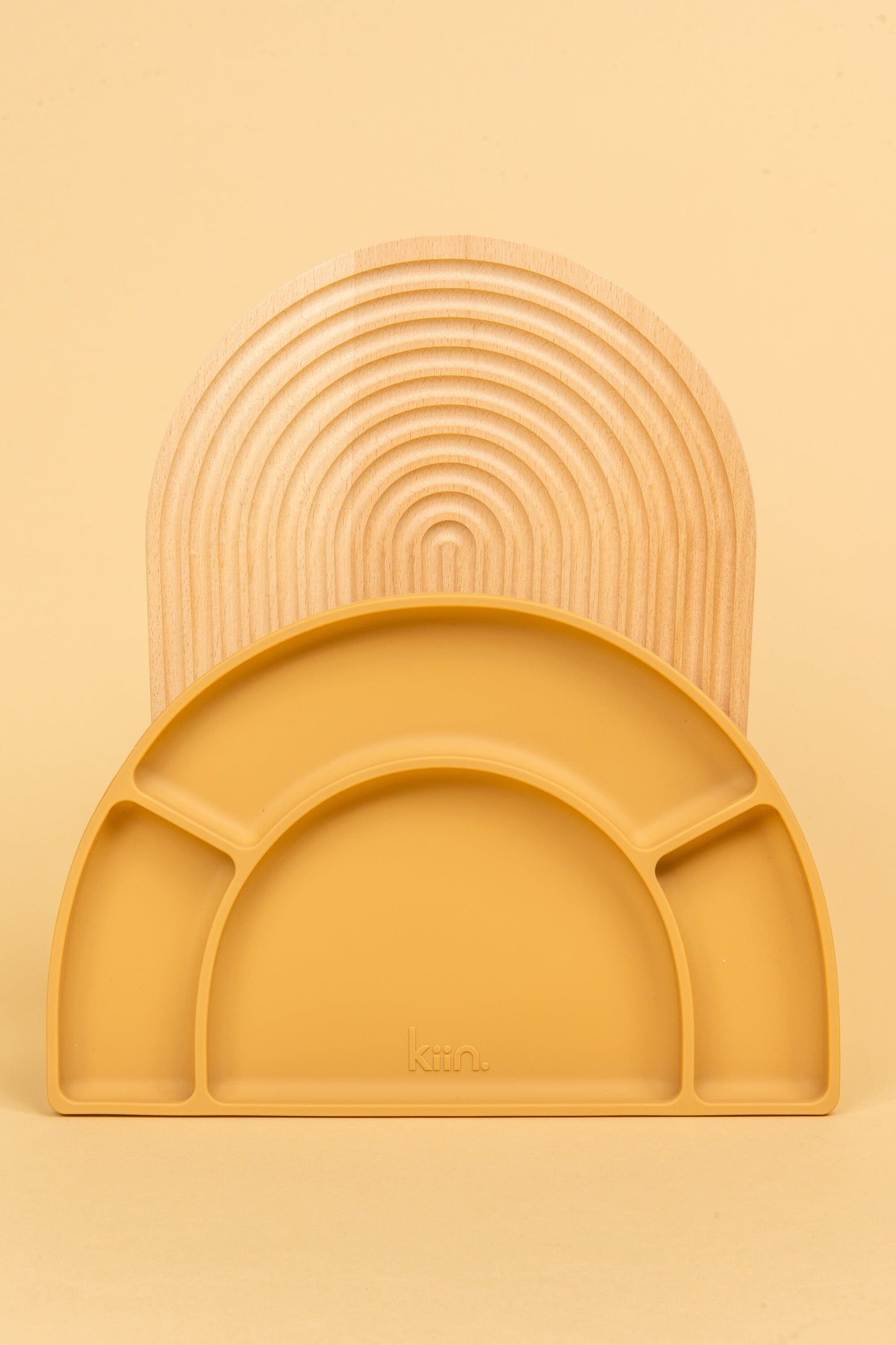Silicone Divided Plate Bibs + Tableware Kiin ® Tan