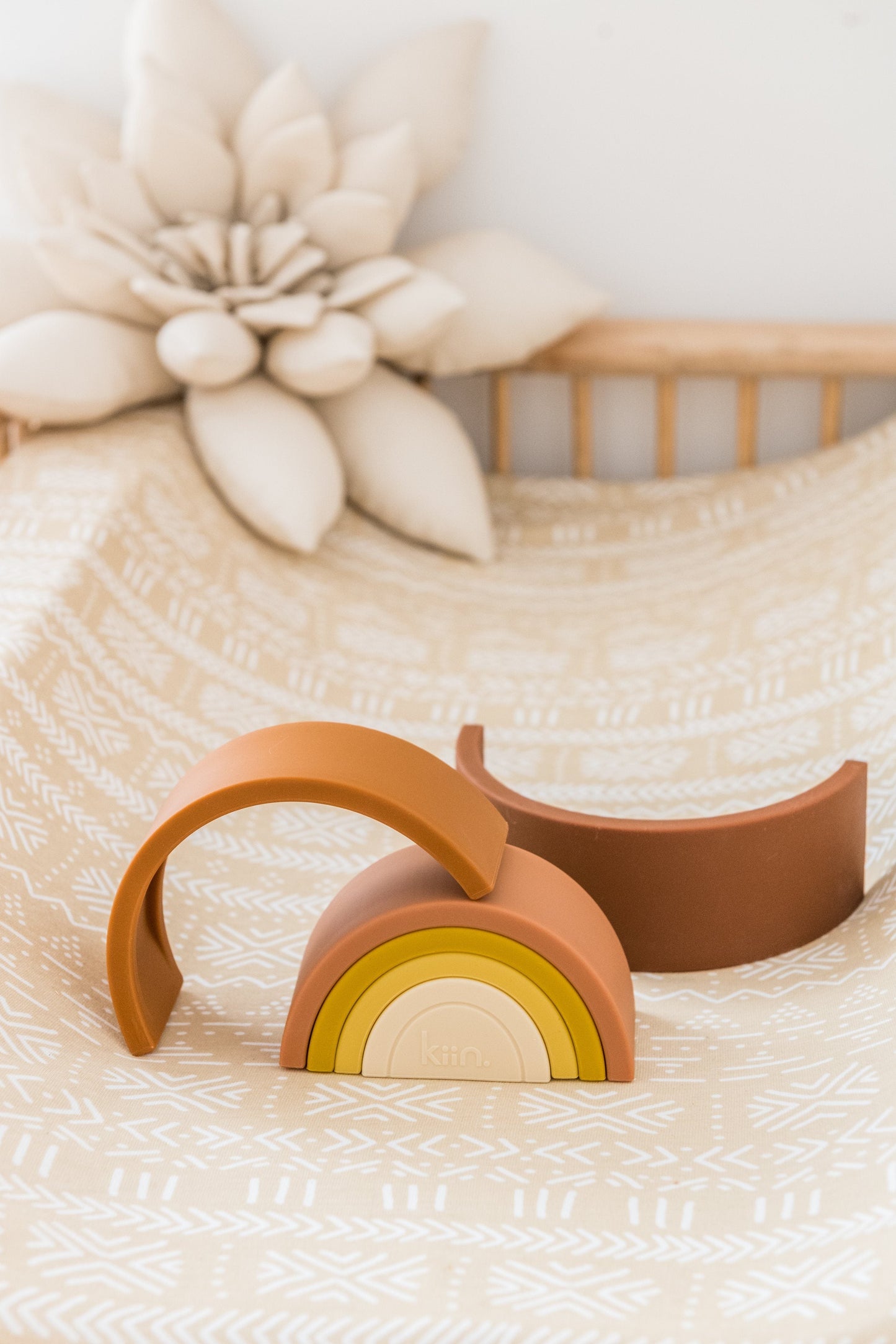 Silicone Rainbow Stacking Toy Toys Kiin Baby