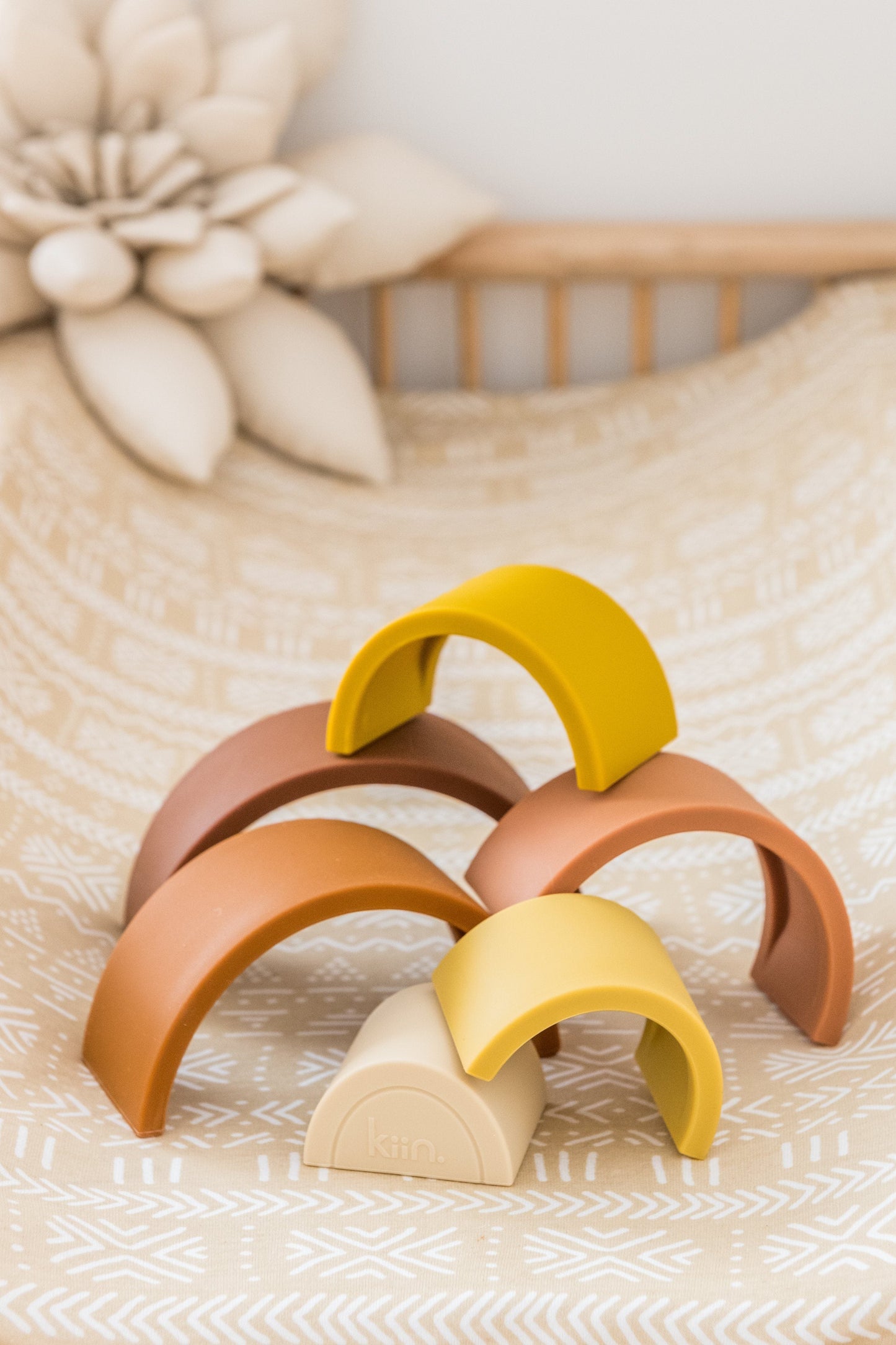 Silicone Rainbow Stacking Toy Toys Kiin Baby