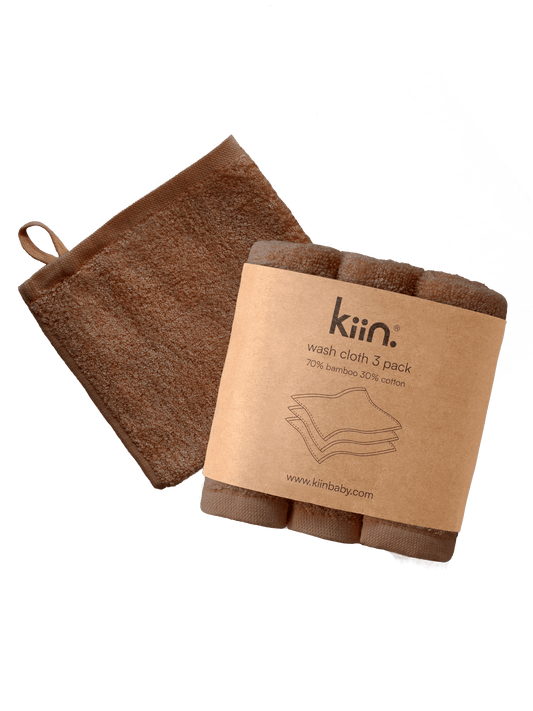 Wash Cloths 3 Pack - Chocolate Towels + Wash Cloths Kiin ®