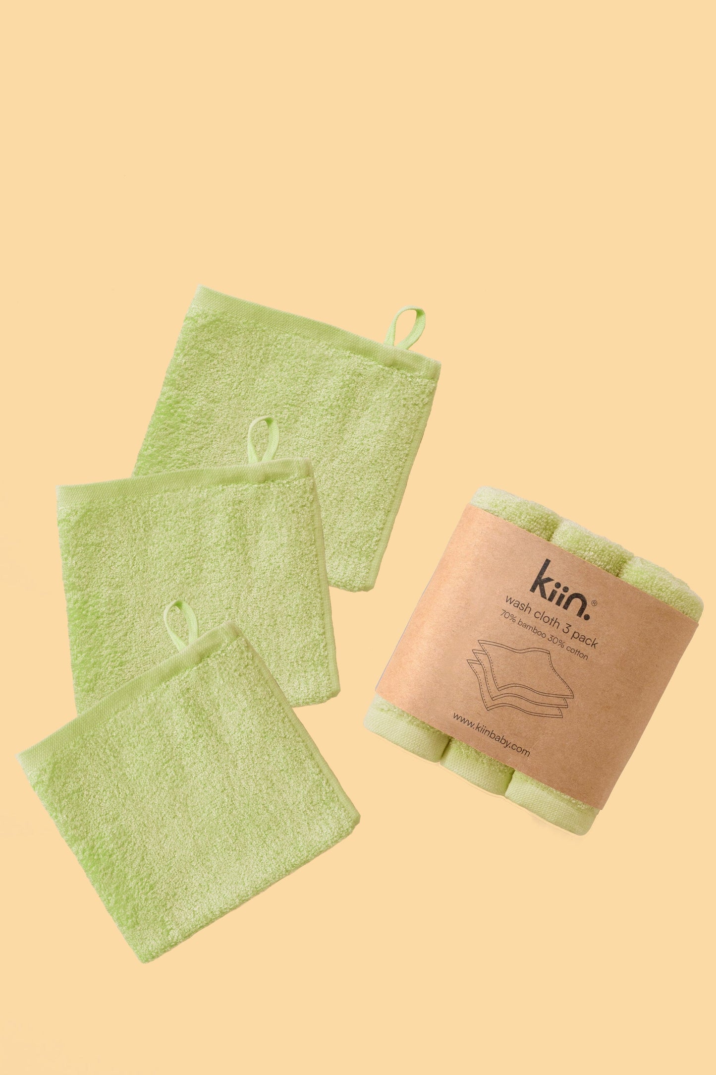 Wash Cloths 3 Pack Towels + Wash Cloths Kiin ® Apple