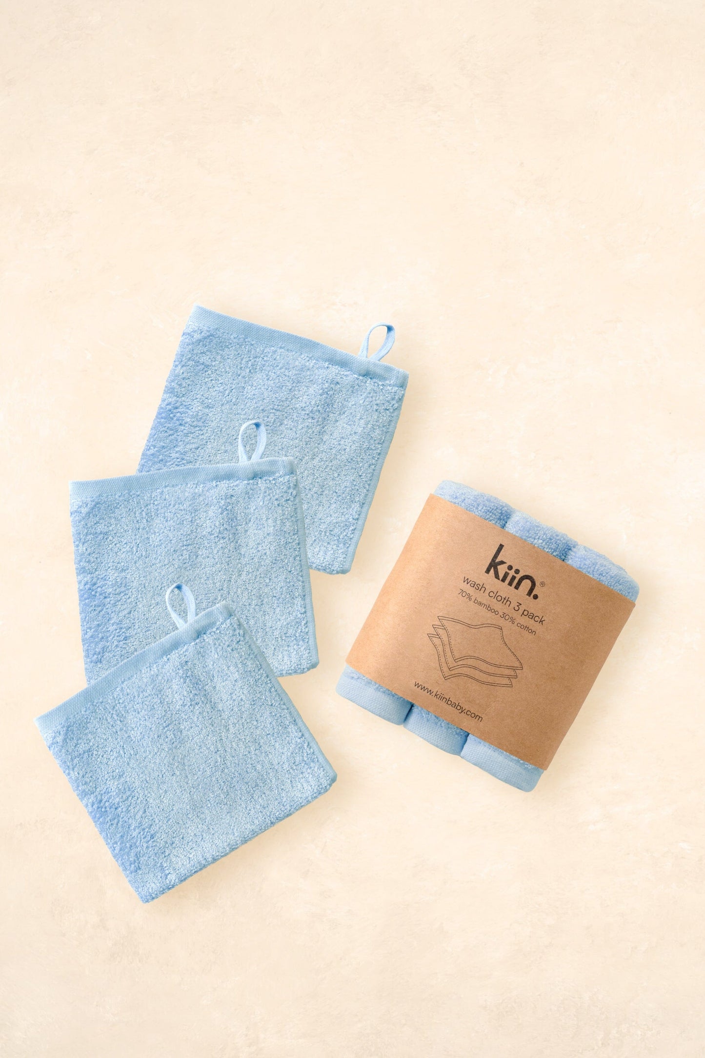 Wash Cloths 3 Pack Towels + Wash Cloths Kiin ® Sky