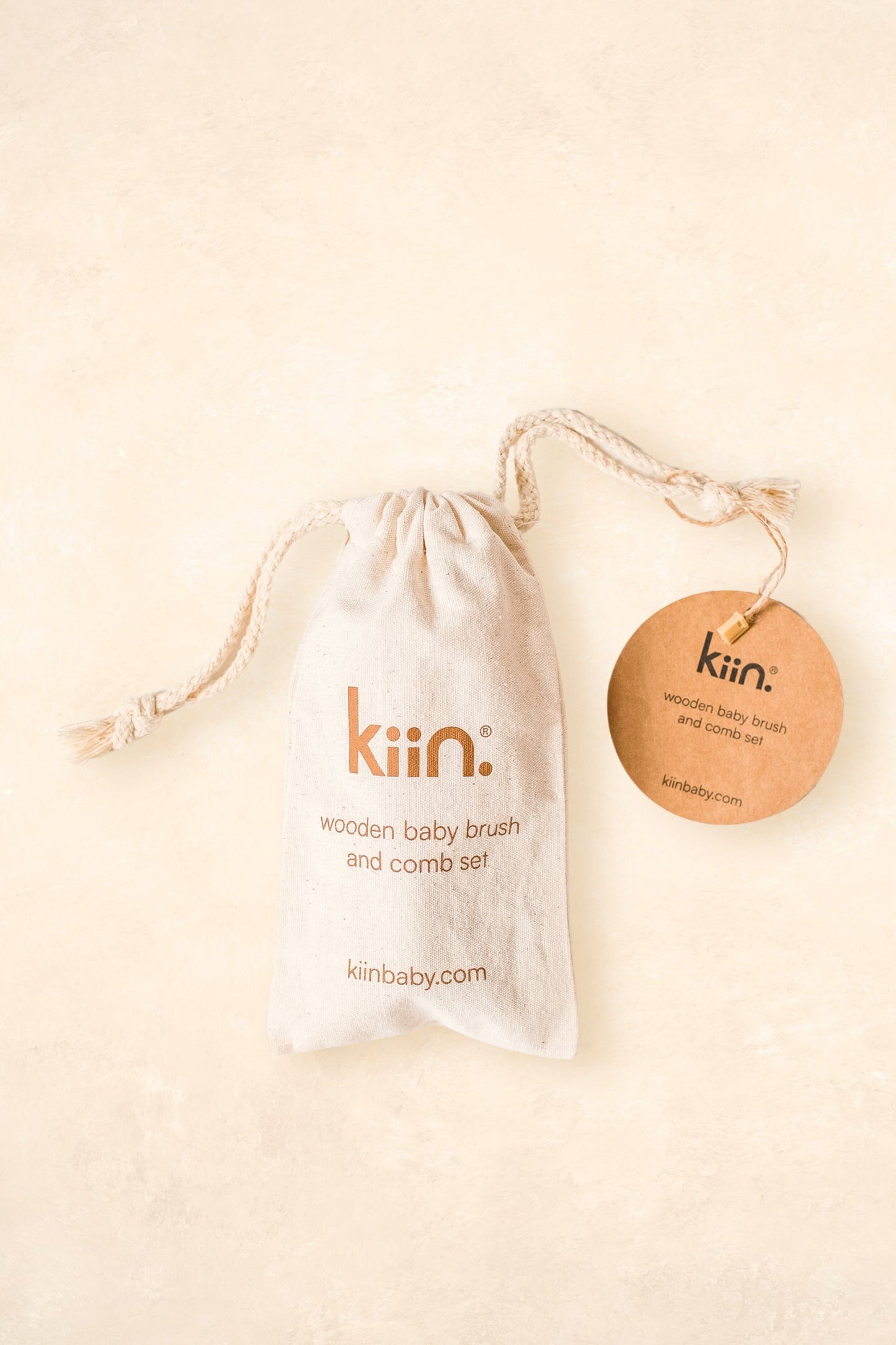Wooden Baby Brush + Comb Set Bath Time Accessories Kiin ®