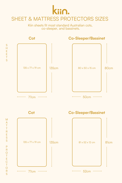 Bassinet/Co Sleeper Organic Sheet Sheets Kiin ® 