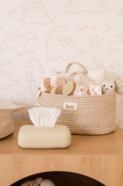 Cotton Rope Nappy Caddy Organiser