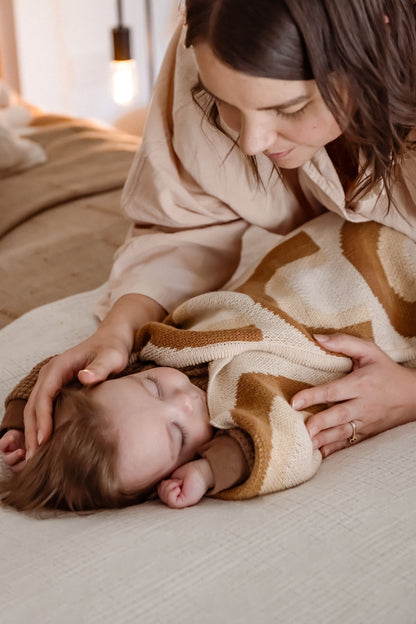 Organic Cotton Knitted Blanket