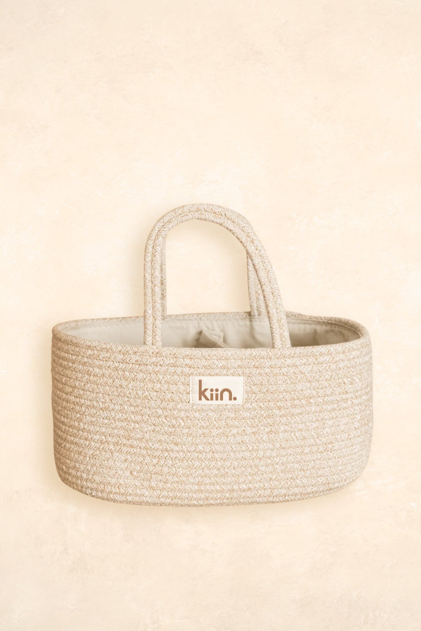 Cotton Rope Nappy Caddy Organiser