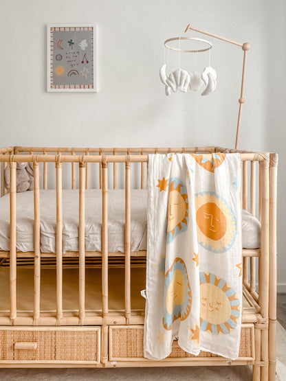 Organic Muslin Swaddle - Sunny Day (Limited Edition)
