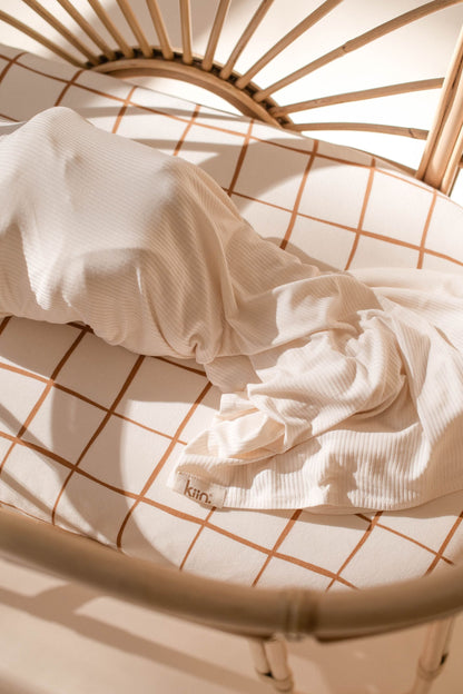 Bassinet/Co Sleeper Organic Sheet - Lattice