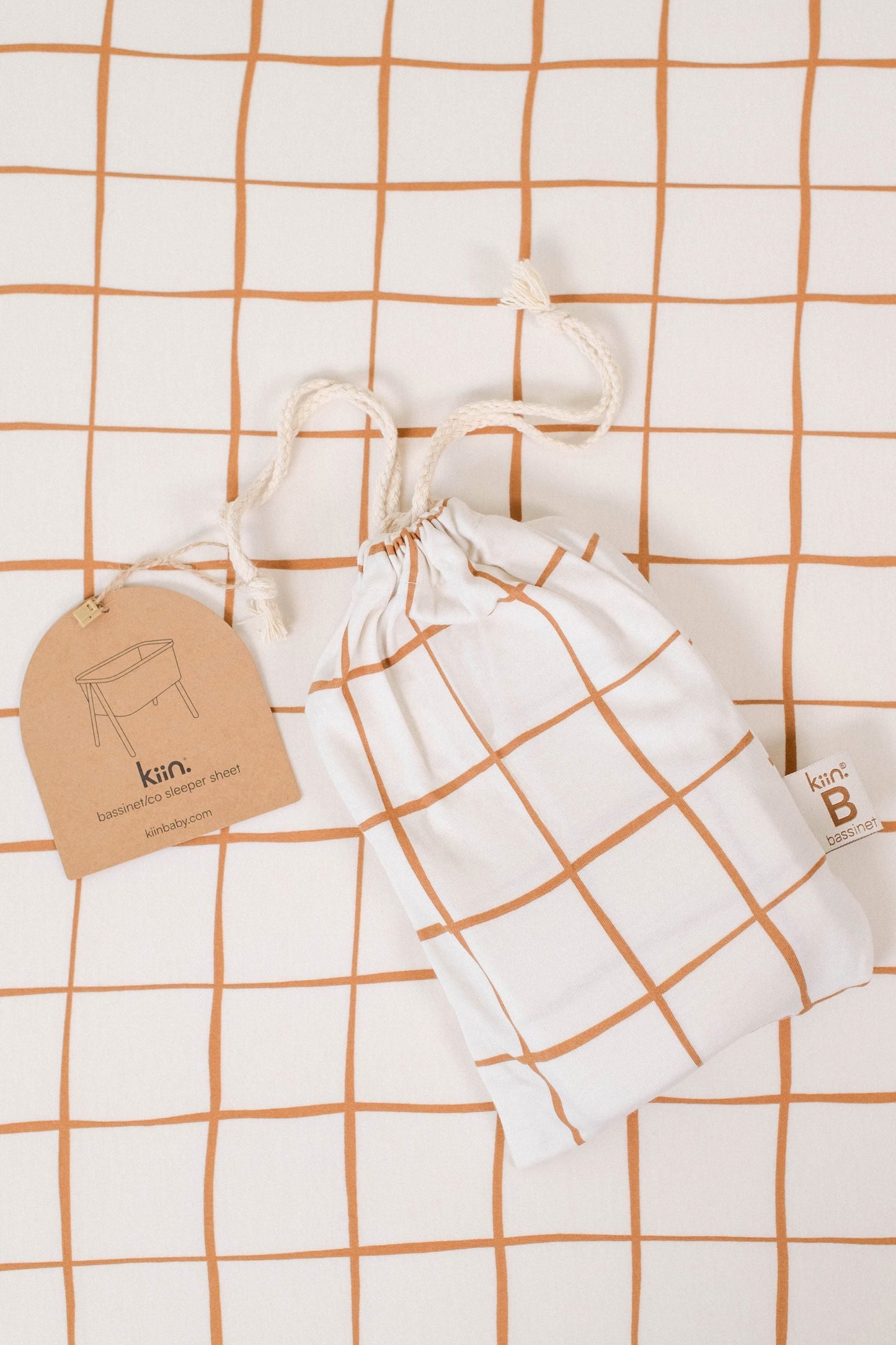 Bassinet/Co Sleeper Organic Sheet - Lattice