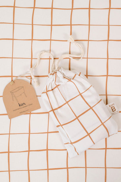 Bassinet/Co Sleeper Organic Sheet - Lattice