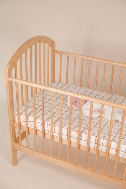 Cot Organic Sheet - Lattice