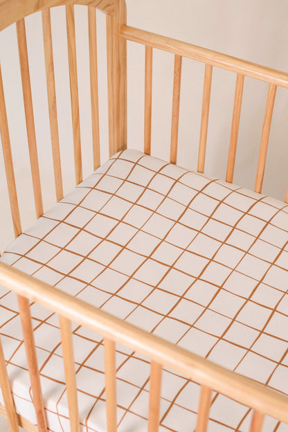 Cot Organic Sheet - Lattice