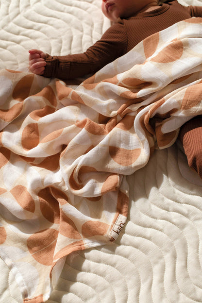 Organic Muslin Swaddle - Pebble (Limited Edition) Swaddles Kiin ® 