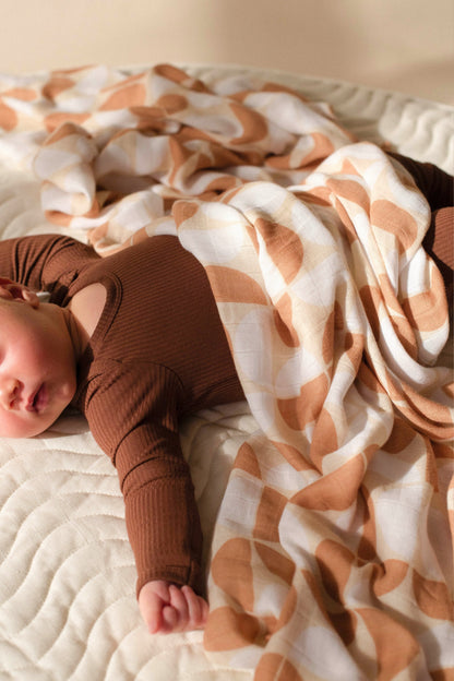 Organic Muslin Swaddle - Pebble (Limited Edition) Swaddles Kiin ® 