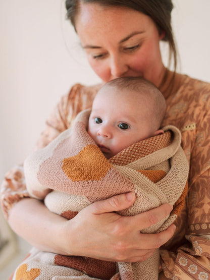 Baby Blanket Organic Cotton Knit - Bloom Blankets Kiin ® 