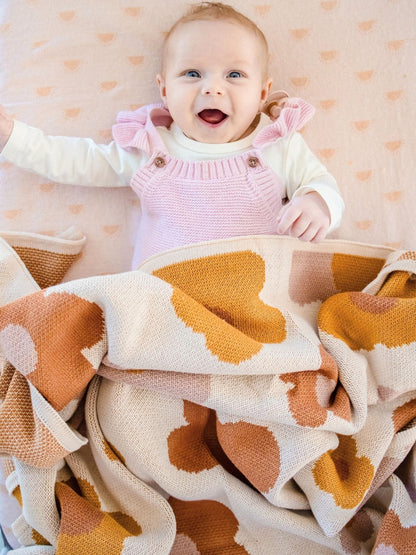 Baby Blanket Organic Cotton Knit - Bloom Blankets Kiin ® 