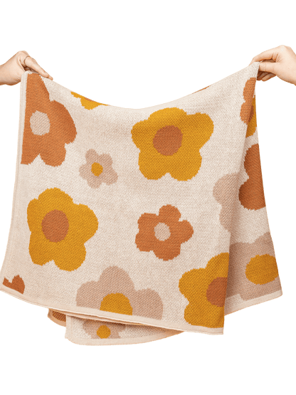 Baby Blanket Organic Cotton Knit - Bloom Blankets Kiin ® 