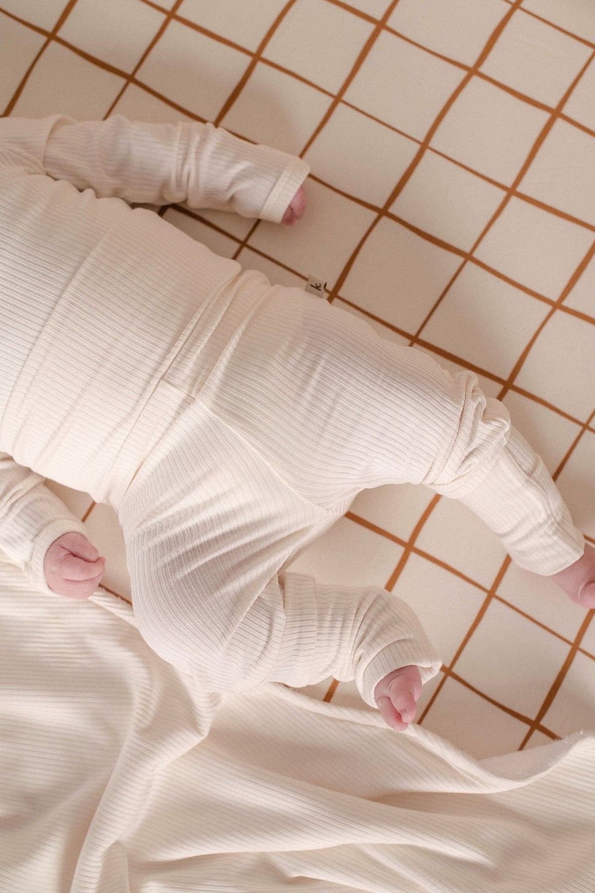 Bamboo Fold Down Leggings - Ivory Clothing Kiin ® 