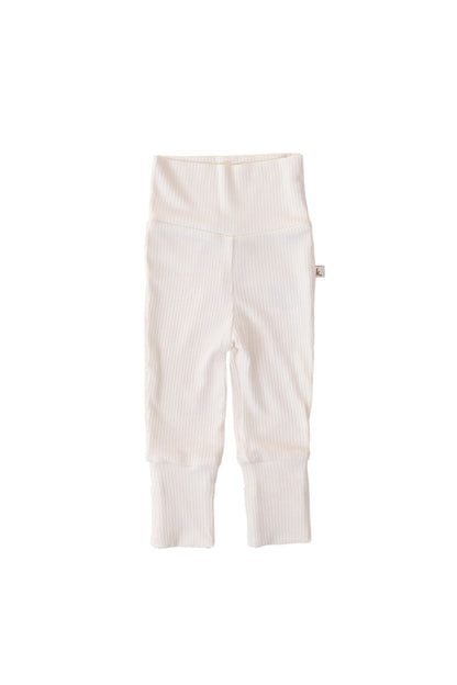 Bamboo Fold Down Leggings - Ivory Clothing Kiin ® 
