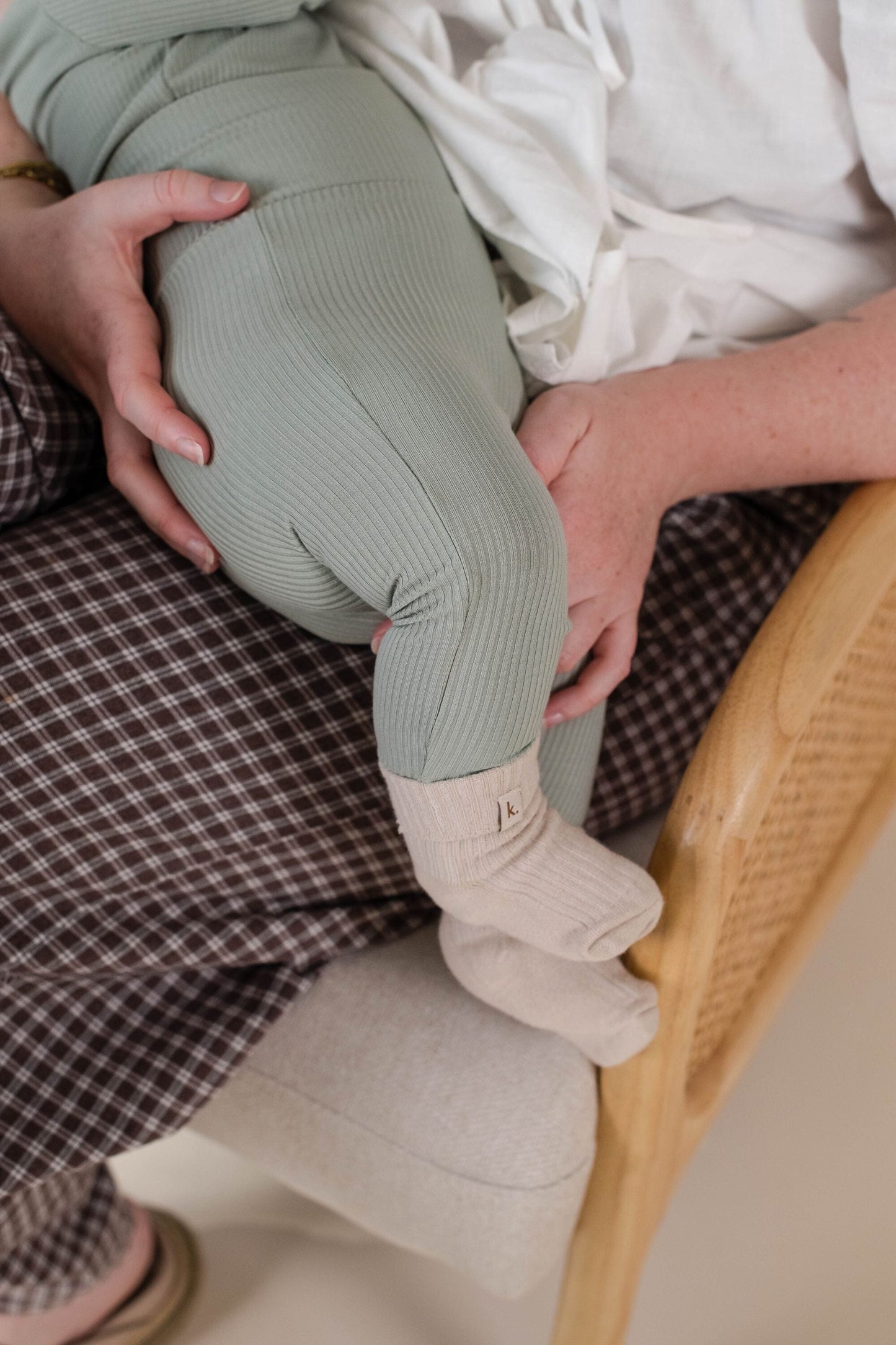 Bamboo Fold Down Leggings - Sage Clothing Kiin ® 