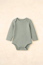 Bamboo Long Sleeve Bodysuit Clothing Kiin ® Premmie (00000) Sage 