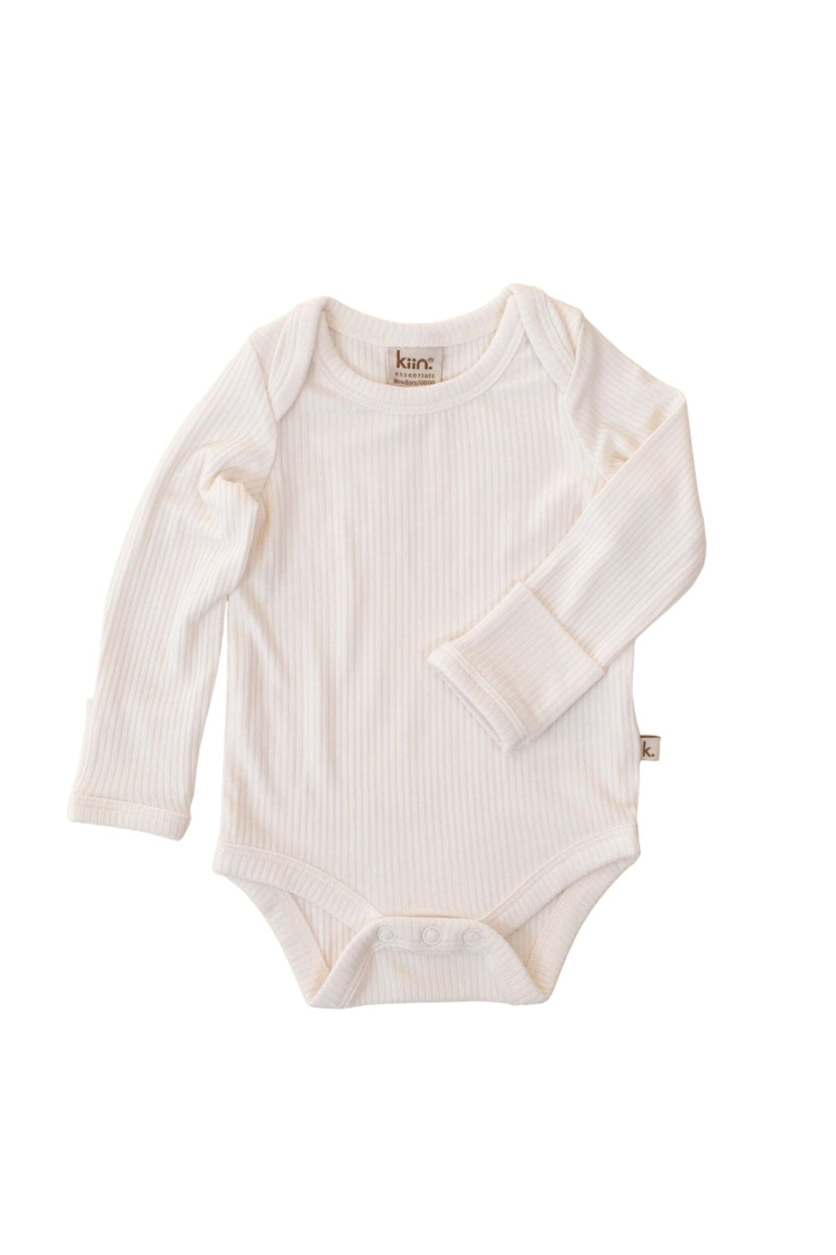 Bamboo Long Sleeve Bodysuit - Ivory Clothing Kiin ® 