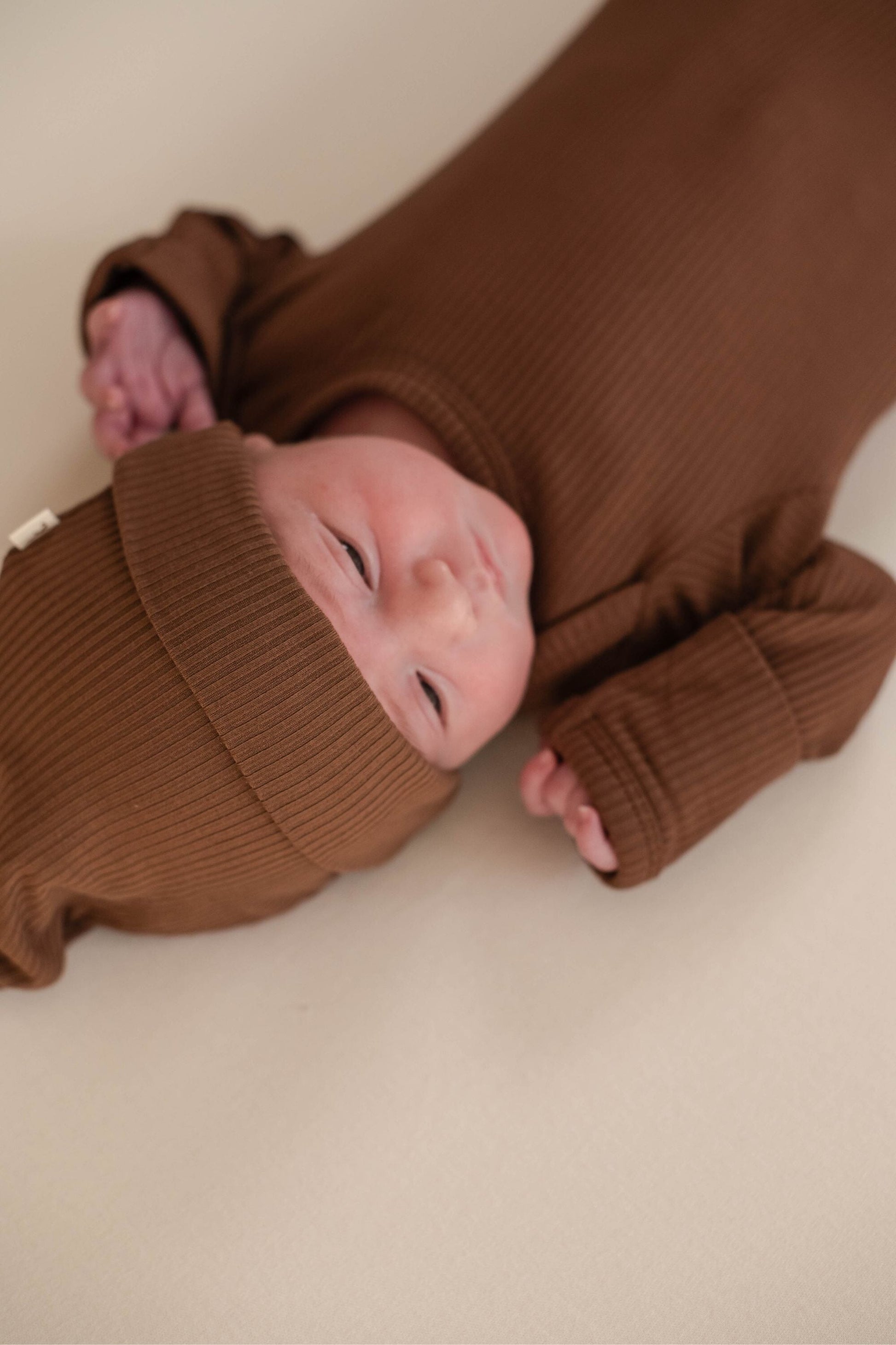Bamboo Newborn Gown - Chocolate Clothing Kiin ® 