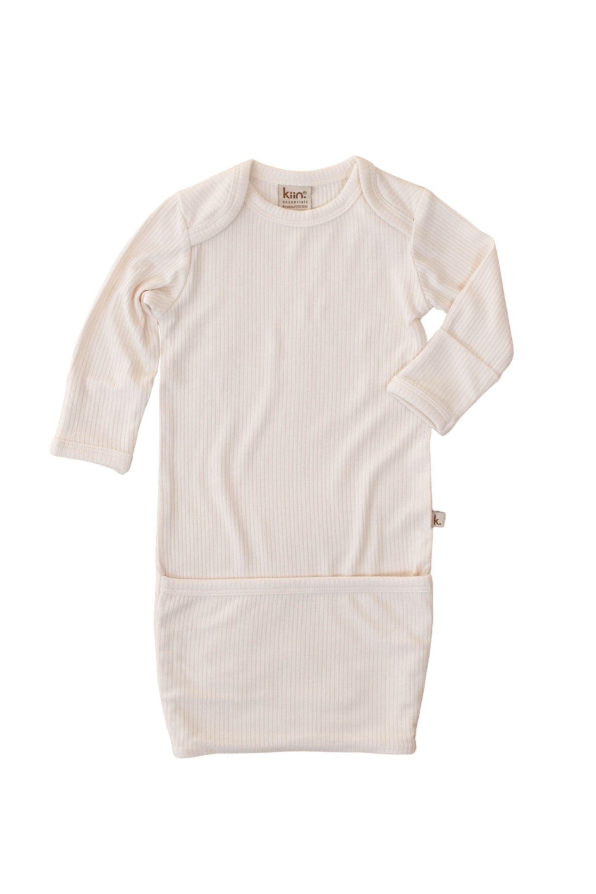 Bamboo Newborn Gown - Ivory Clothing Kiin ® 
