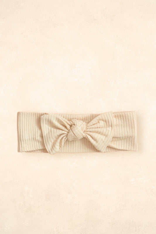 Bamboo Stretch Bow Headband Bows + Beanies Kiin ® Oat 