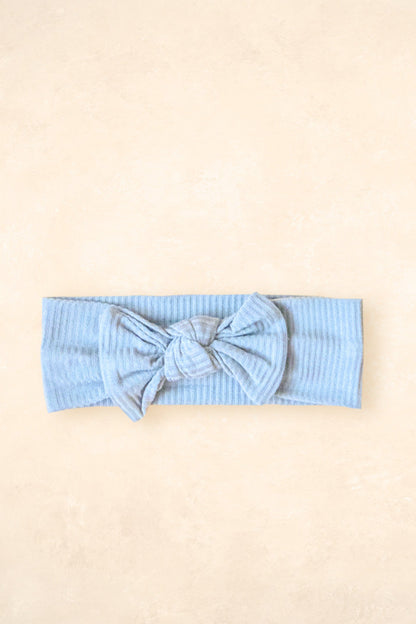 Bamboo Stretch Bow Headband Bows + Beanies Kiin ® Pastel Sky 