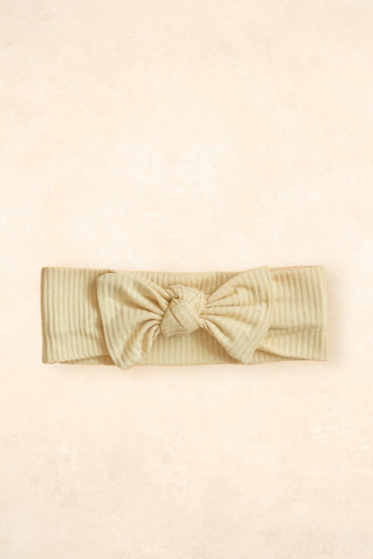 Bamboo Stretch Bow Headband - OUTLET Bows + Beanies Kiin ® Oat (outlet) 