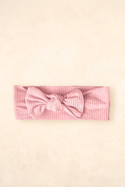 Bamboo Stretch Bow Headband - OUTLET Bows + Beanies Kiin ® Rose 